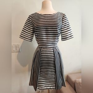 Asos Monochrome Stripe Mini Dress, US Size 6